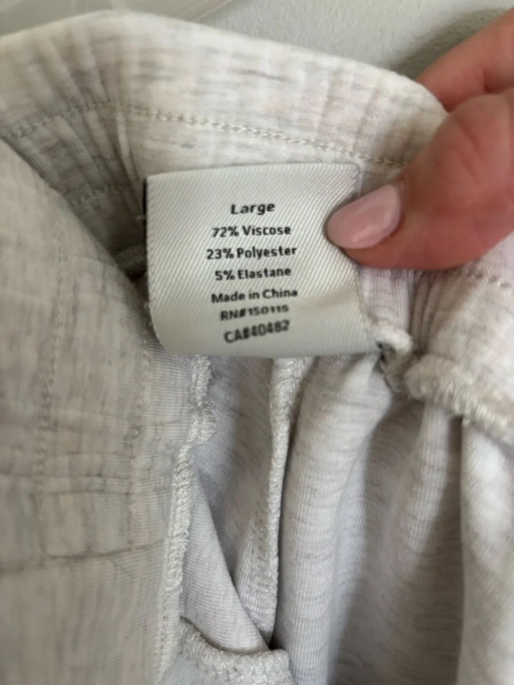 Varley Light Heather Gray Half-Zip Sweatshirt & Matching Shorts Set - Picture 6 of 6